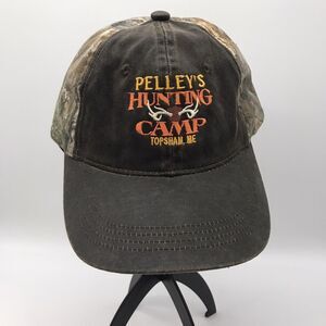 Outdoor Cap Camo Ball Cap Pelley's Hunting Camp Oiled Brim Snapback Realtree Hat
